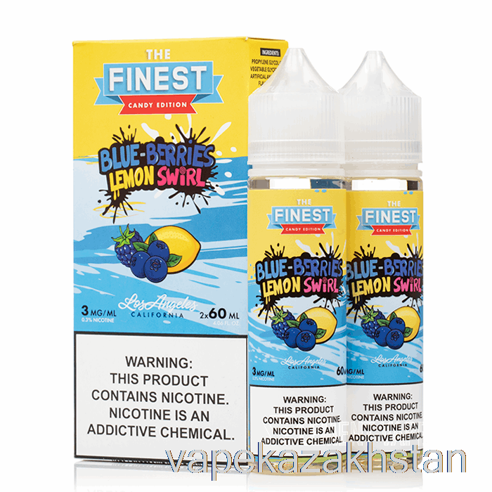 Vape Disposable Blueberry Lemon Swirl - Finest Sweet & Sour - 100mL 3mg